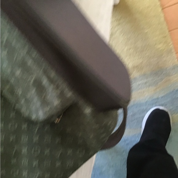 Authentic Louis Vuitton Khaki Green Lin Montsouris GM Backpack and box - Picture 6 of 11